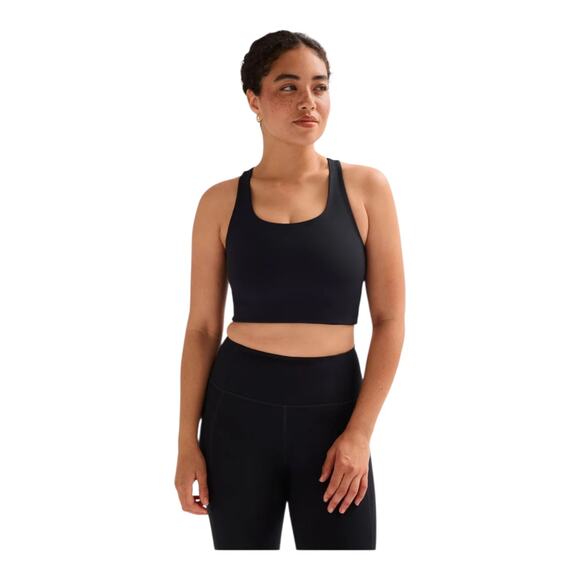 Girlfriend collective bra womens size small black Paloma racerback sports active - Picture 1 of 7